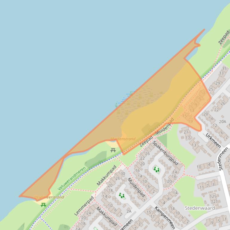 Kaart van postcodegebied 3844JT.