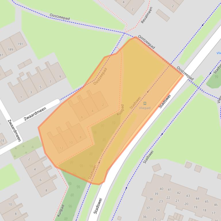 Kaart van postcodegebied 3844KL.