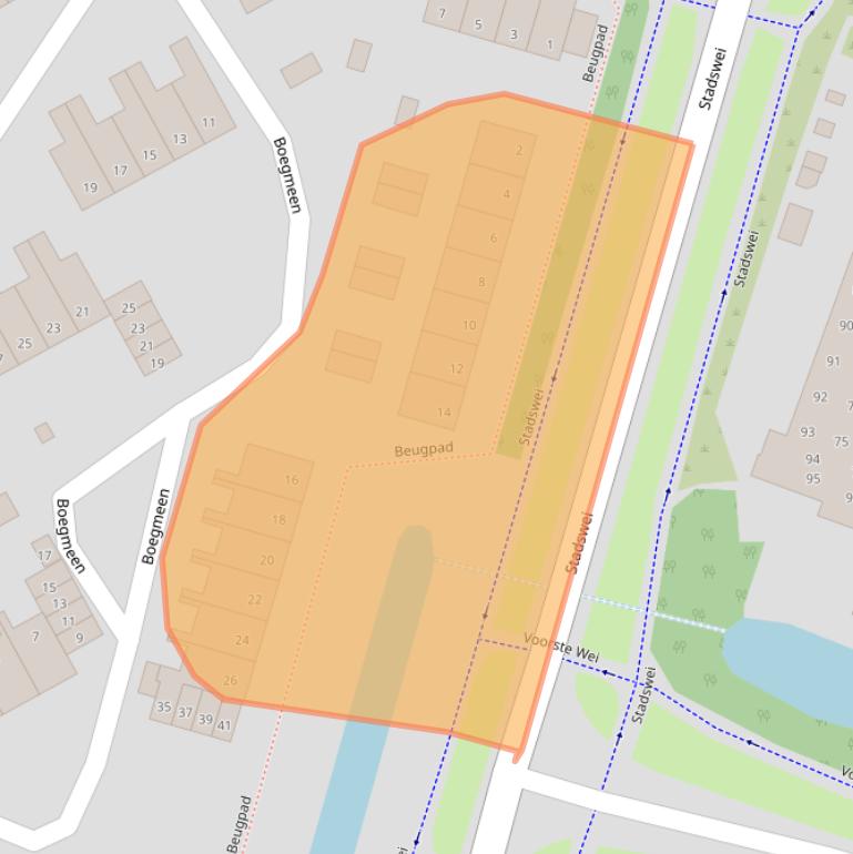 Kaart van postcodegebied 3844KN.