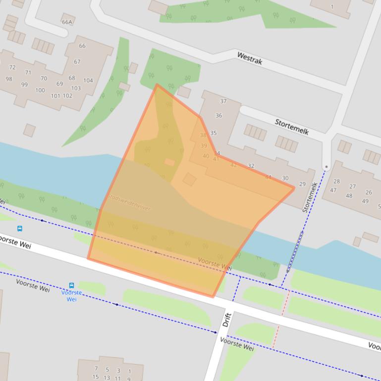 Kaart van postcodegebied 3844LL.