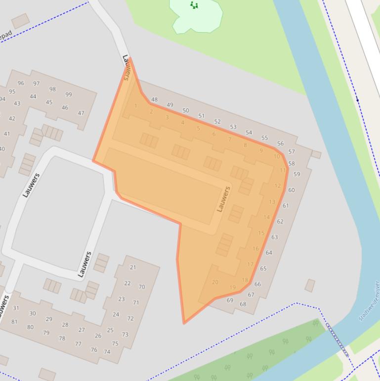 Kaart van postcodegebied 3844MA.