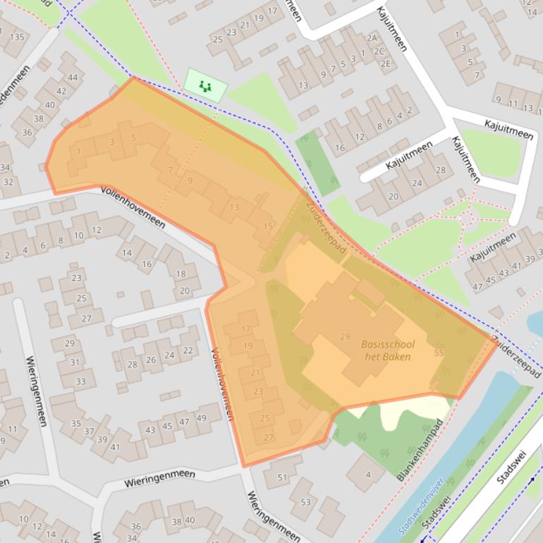 Kaart van postcodegebied 3844NC.