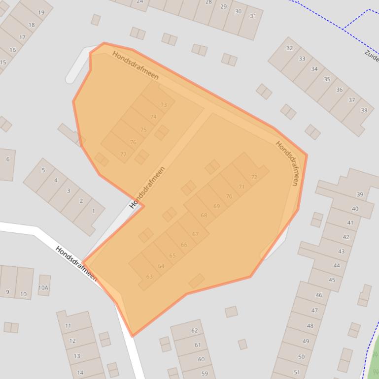 Kaart van postcodegebied 3844PD.