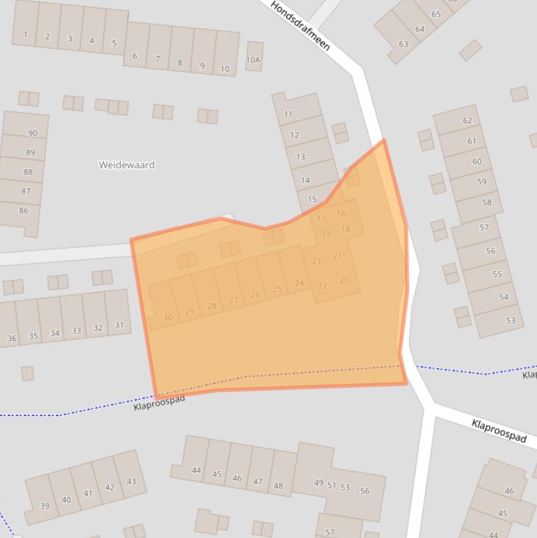 Kaart van postcodegebied 3844PG.