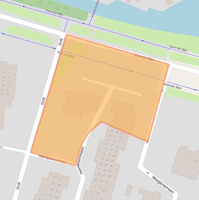 Kaart van postcodegebied 3844VA.