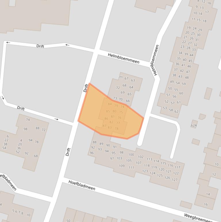 Kaart van postcodegebied 3844VG.