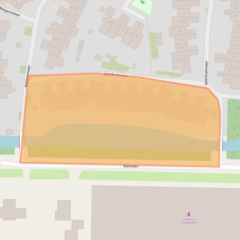 Kaart van postcodegebied 3844XL.