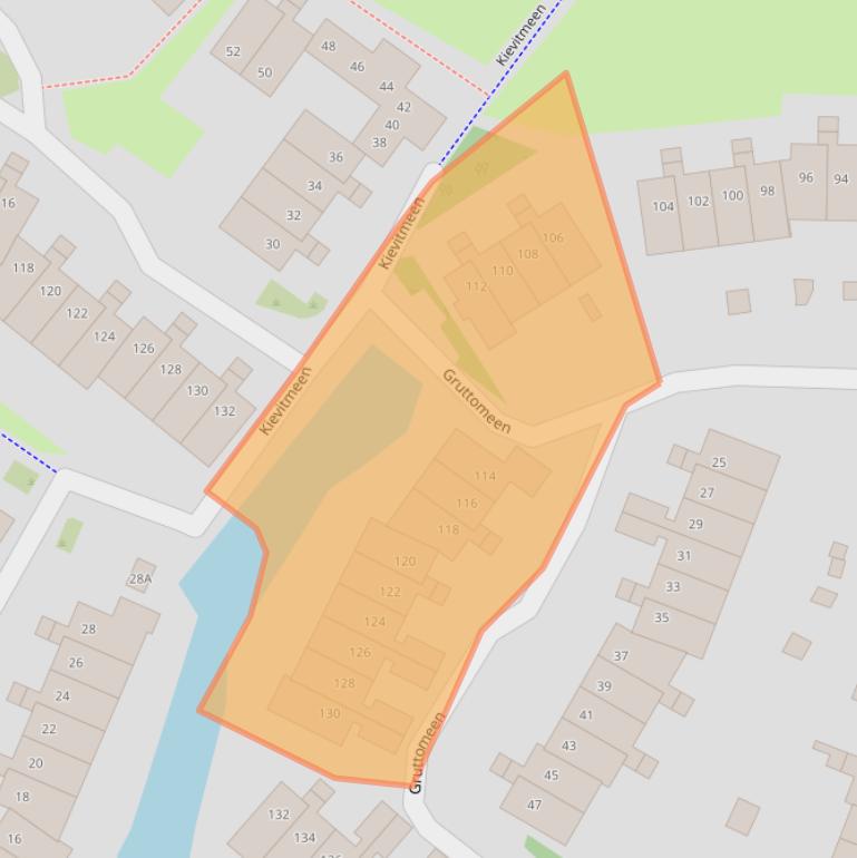 Kaart van postcodegebied 3844ZH.