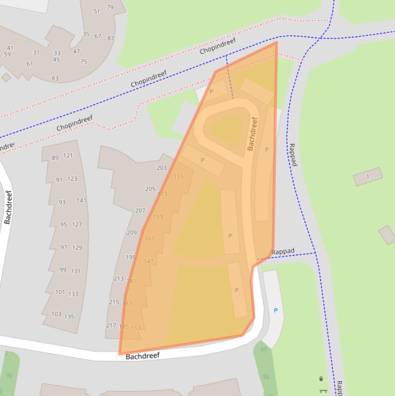 Kaart van postcodegebied 3845AG.