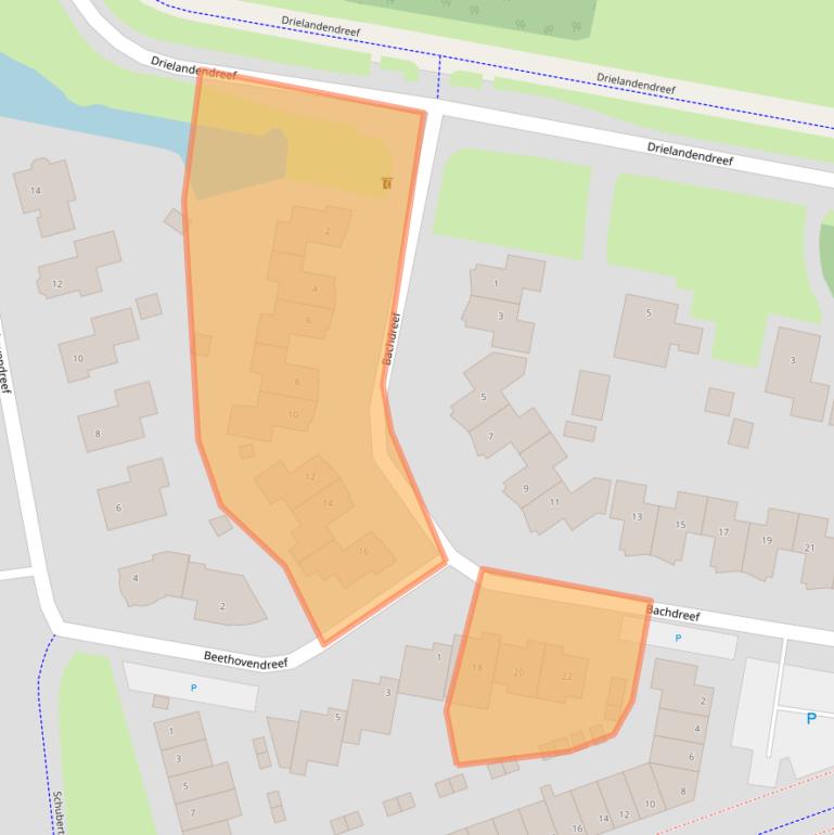 Kaart van postcodegebied 3845AM.