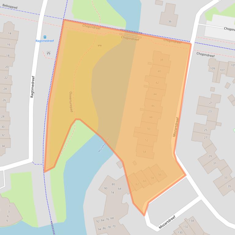 Kaart van postcodegebied 3845BL.