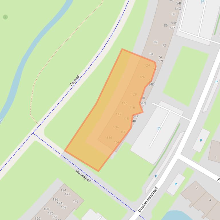 Kaart van postcodegebied 3845CC.