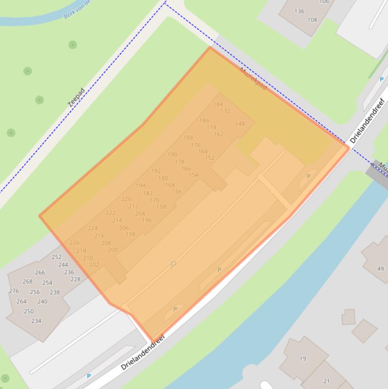 Kaart van postcodegebied 3845CG.