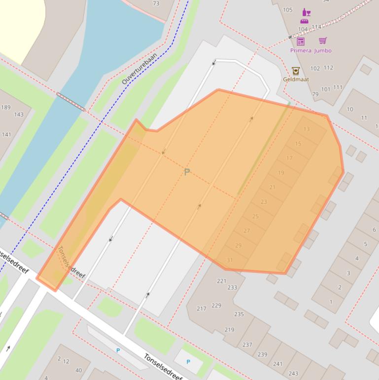 Kaart van postcodegebied 3845DW.
