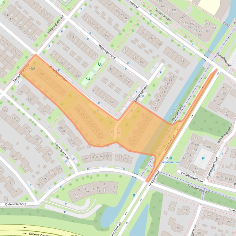 Kaart van postcodegebied 3845EP.