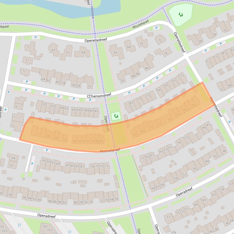 Kaart van postcodegebied 3845GL.