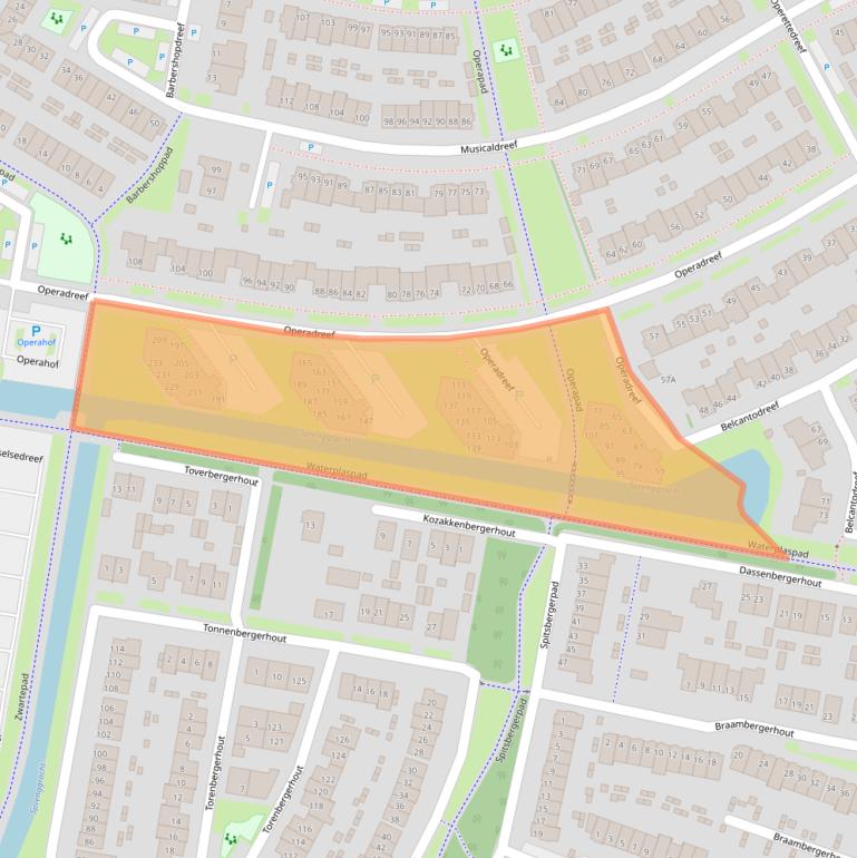 Kaart van postcodegebied 3845GN.