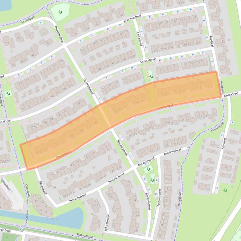 Kaart van postcodegebied 3845GP.