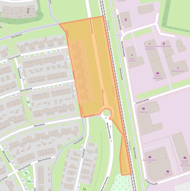 Kaart van postcodegebied 3845GS.