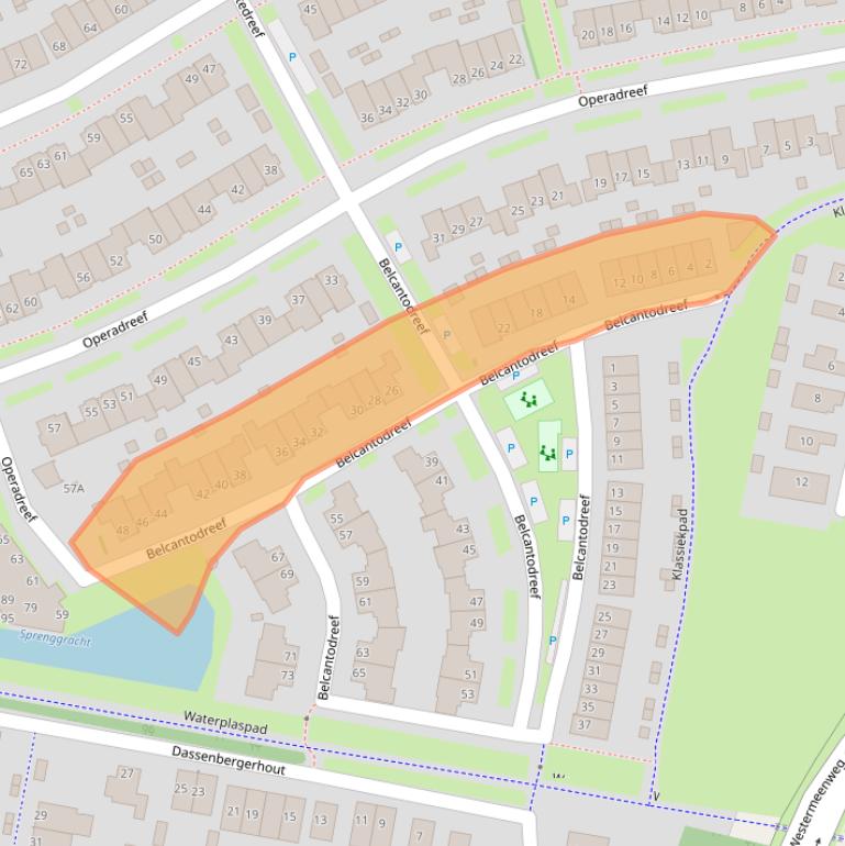 Kaart van postcodegebied 3845GX.