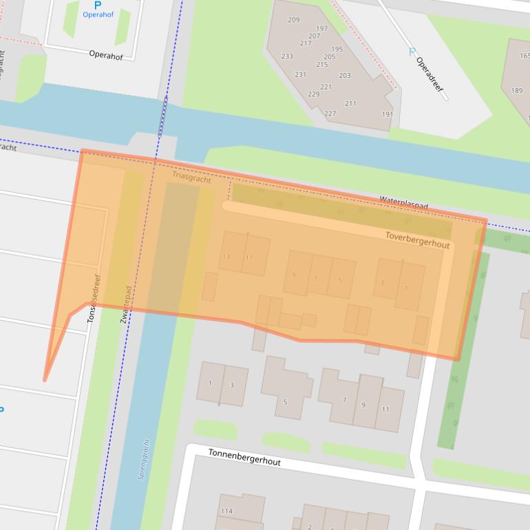 Kaart van postcodegebied 3845HA.
