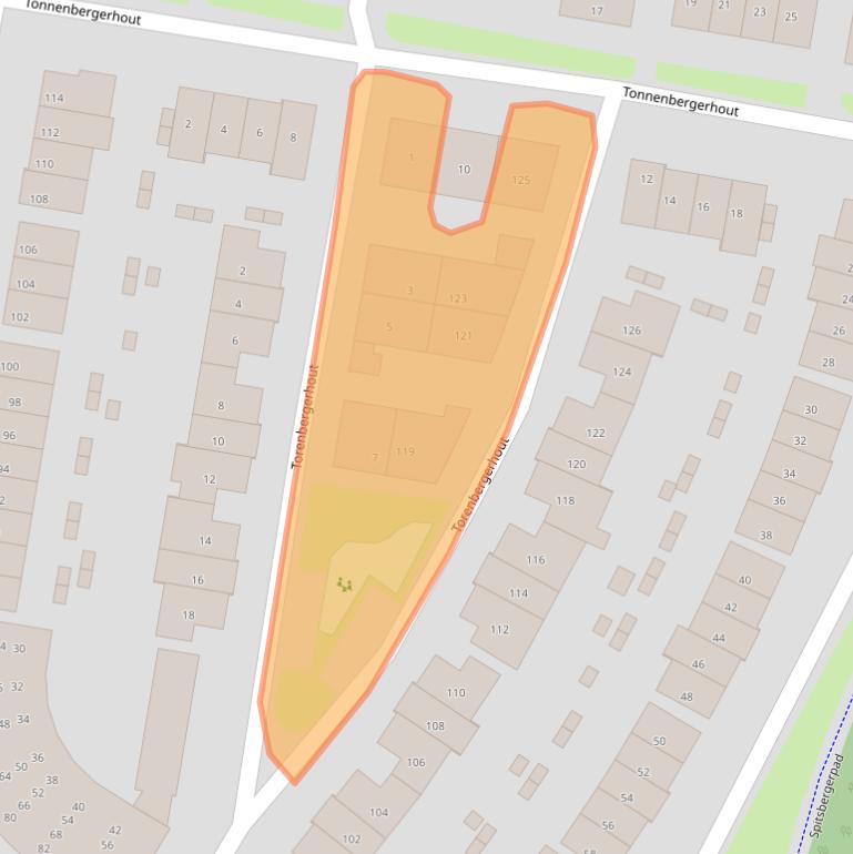Kaart van postcodegebied 3845HB.