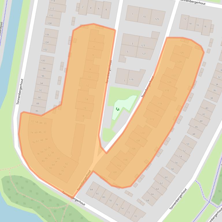 Kaart van postcodegebied 3845HC.