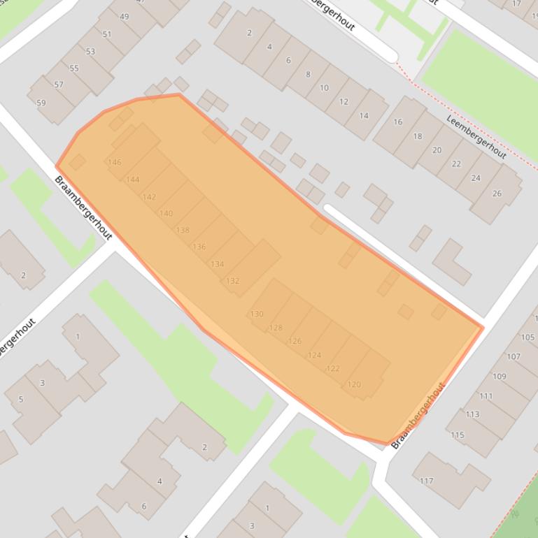 Kaart van postcodegebied 3845HL.