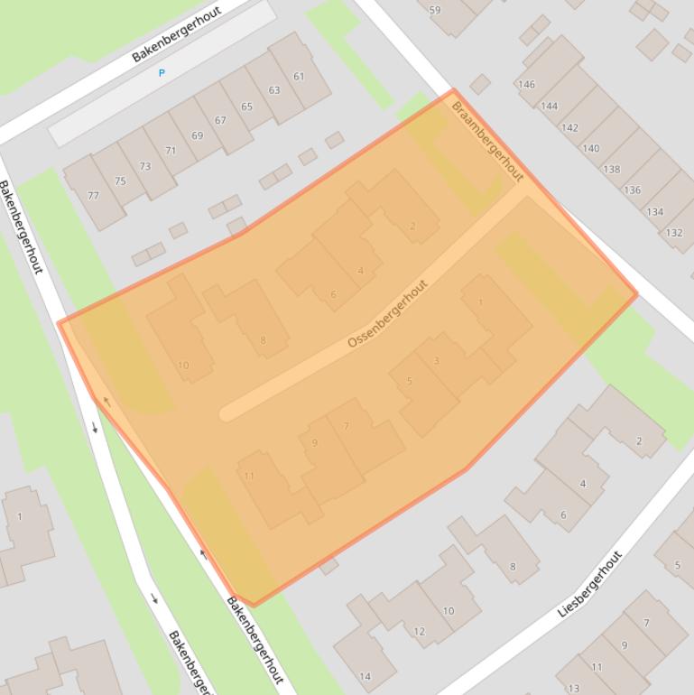 Kaart van postcodegebied 3845HT.