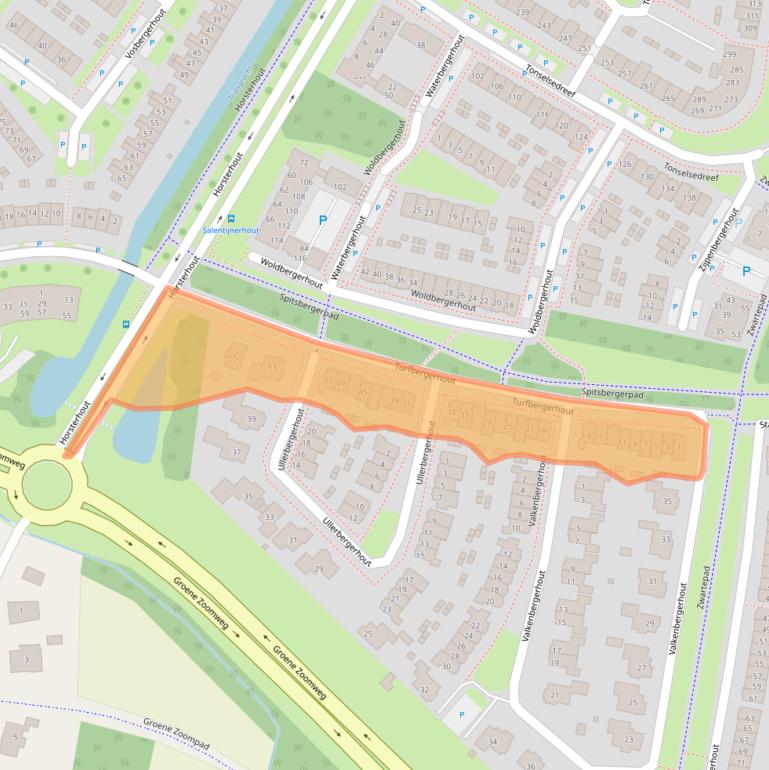 Kaart van postcodegebied 3845JP.