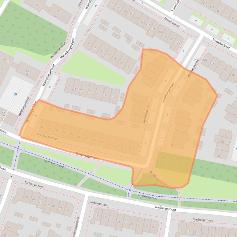 Kaart van postcodegebied 3845JS.