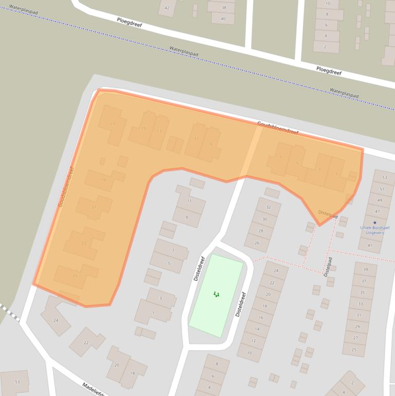 Kaart van postcodegebied 3845KS.