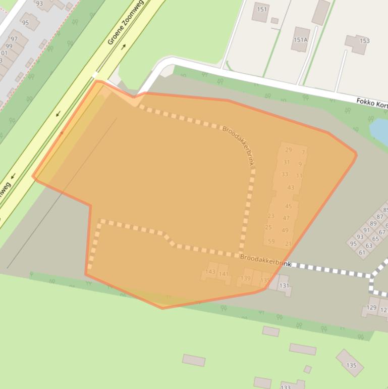 Kaart van postcodegebied 3845LL.