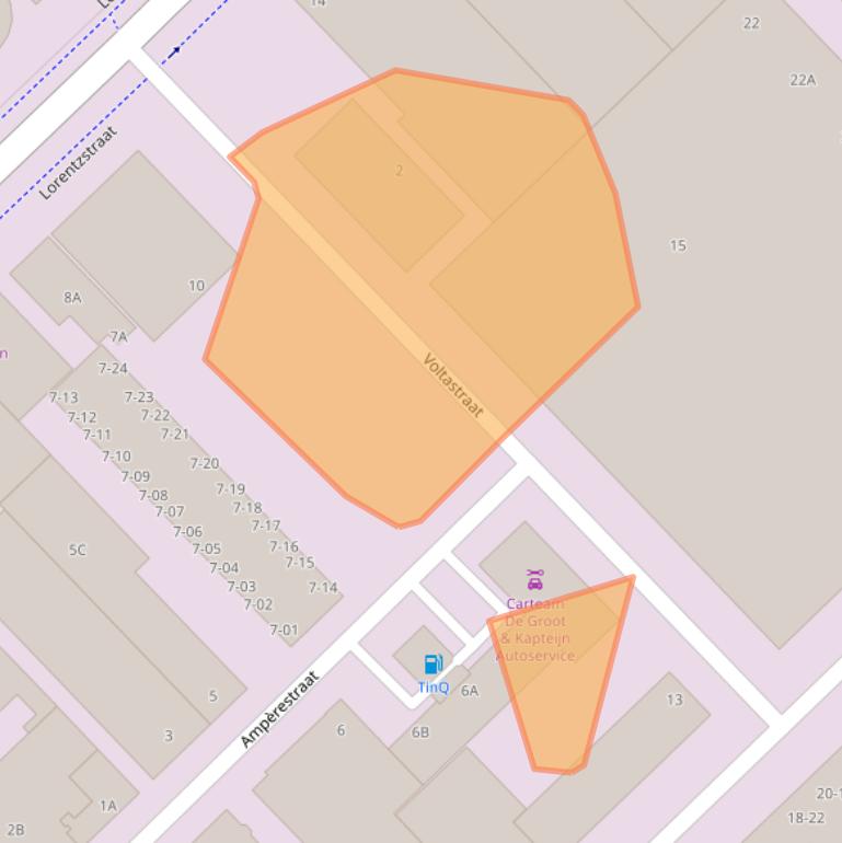 Kaart van postcodegebied 3846AP.