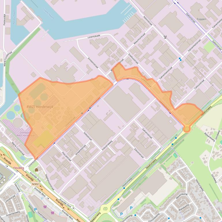 Kaart van postcodegebied 3846AV.