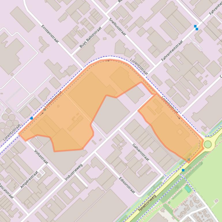 Kaart van postcodegebied 3846AX.