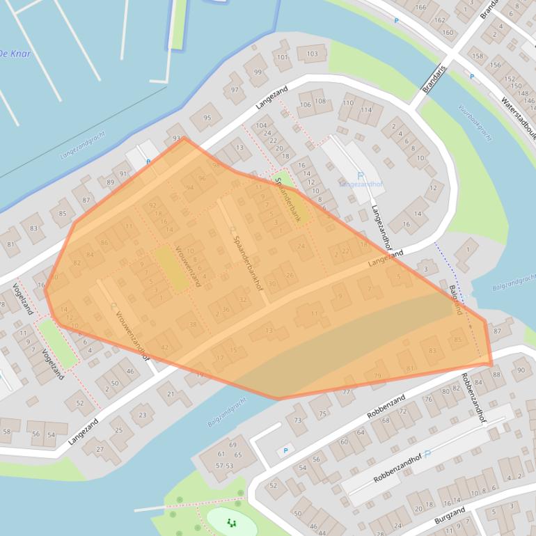 Kaart van postcodegebied 3846AZ.