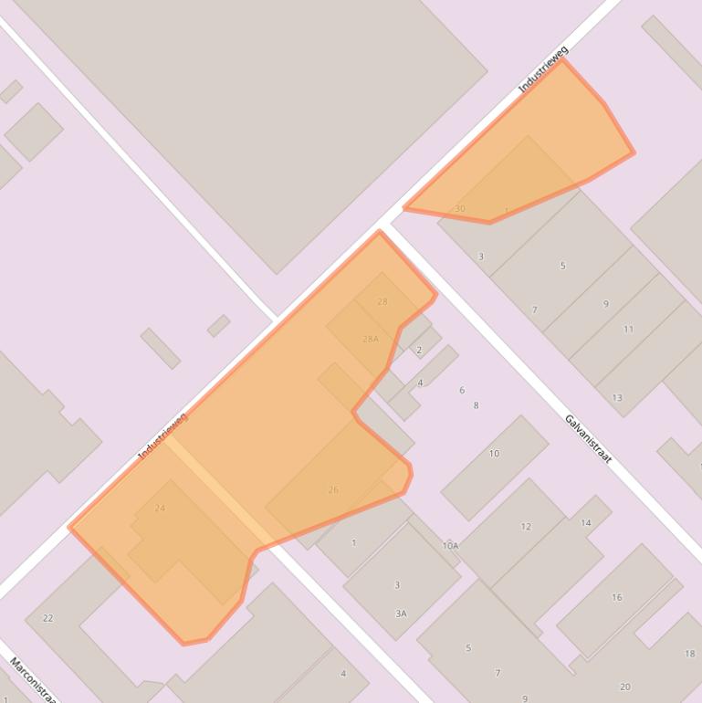 Kaart van postcodegebied 3846BE.