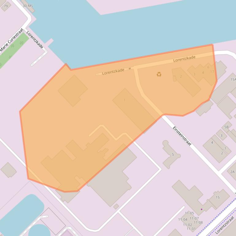 Kaart van postcodegebied 3846BP.