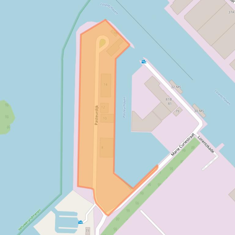 Kaart van postcodegebied 3846BS.