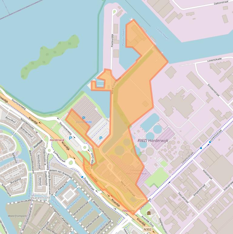 Kaart van postcodegebied 3846BW.