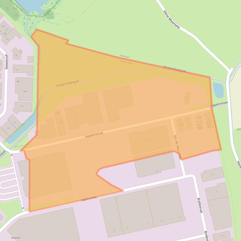 Kaart van postcodegebied 3846CL.