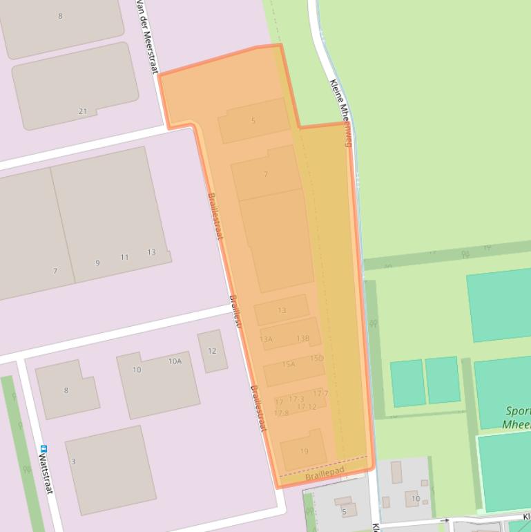 Kaart van postcodegebied 3846CP.