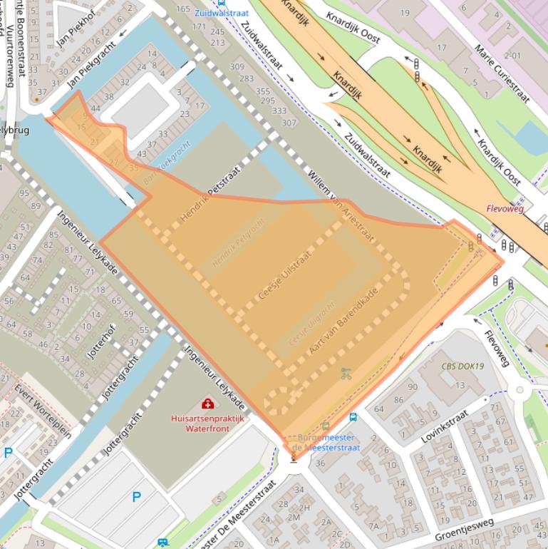 Kaart van postcodegebied 3846GG.