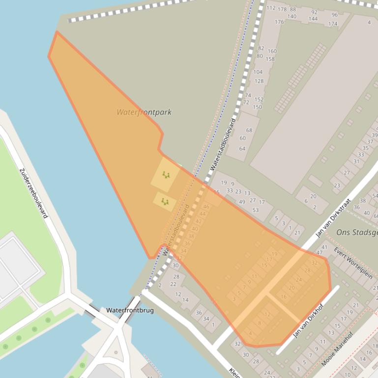 Kaart van postcodegebied 3846HE.