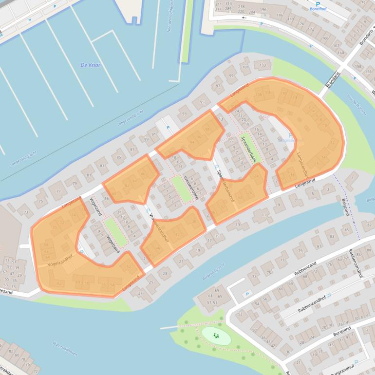 Kaart van postcodegebied 3846JG.