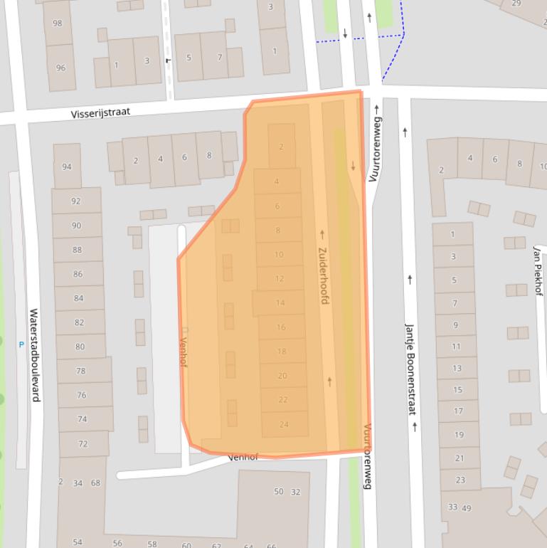 Kaart van postcodegebied 3846JP.