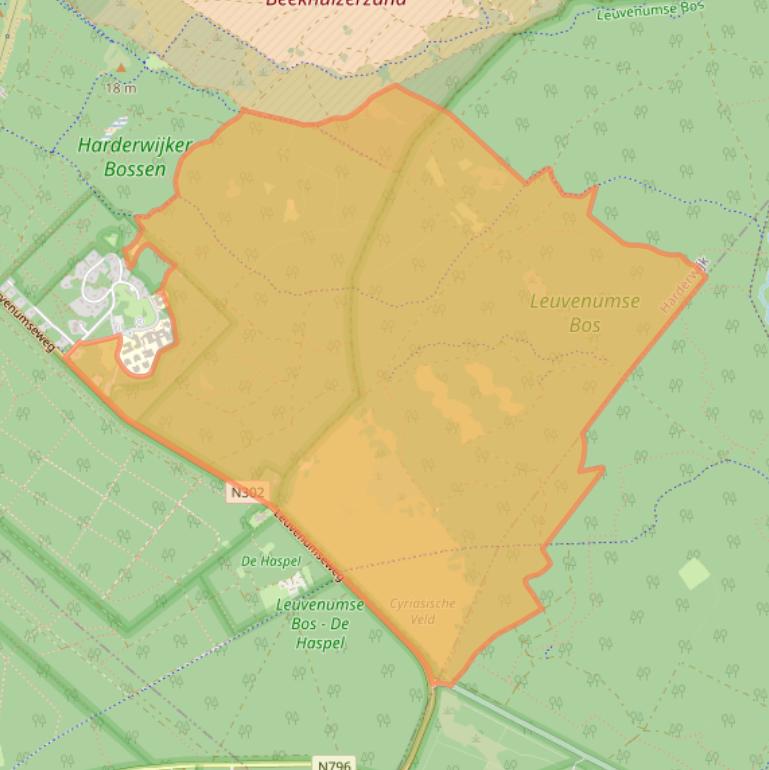 Kaart van postcodegebied 3847LB.