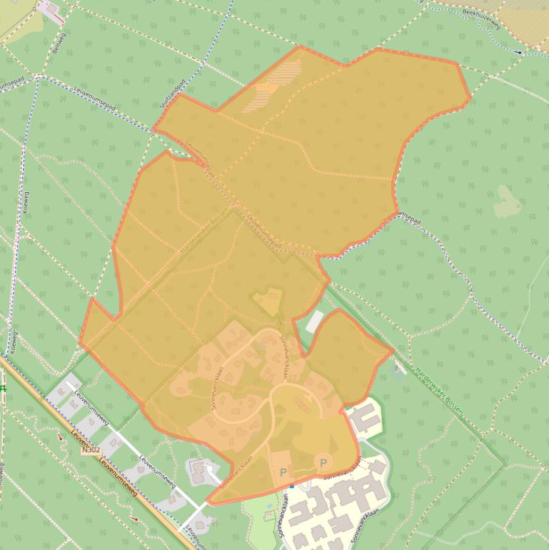 Kaart van postcodegebied 3847LW.