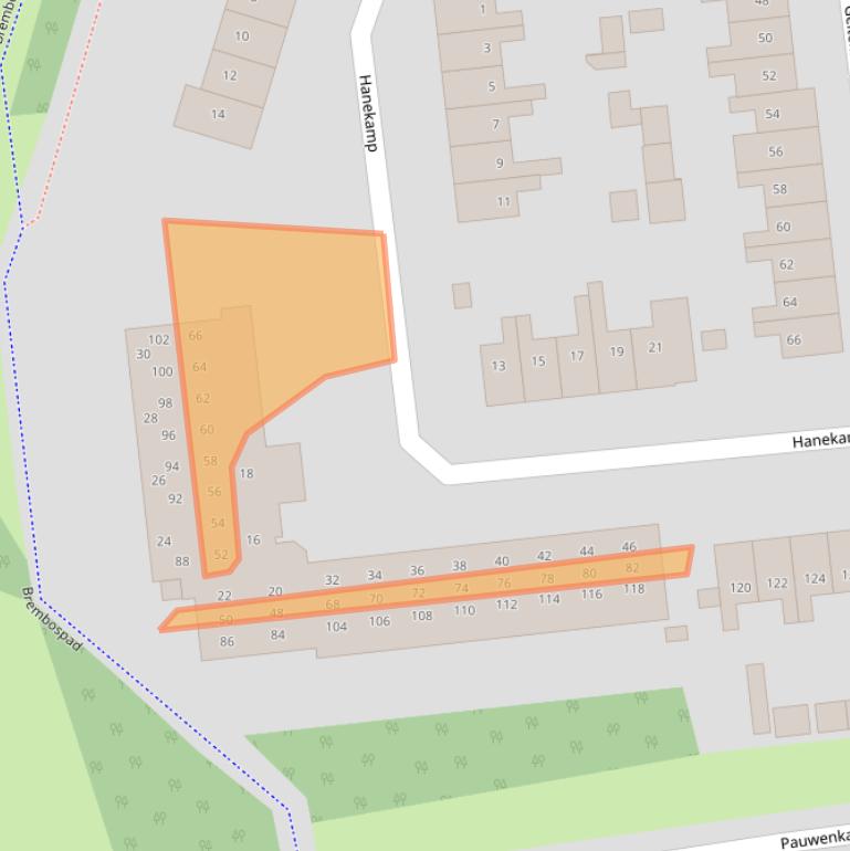 Kaart van postcodegebied 3848AG.